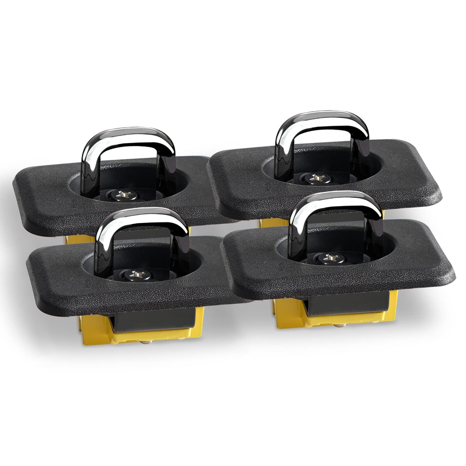 Einziehbare Spannanker für LKW-Bett-Seitenwand, kompatibel mit F150 Super Duty Silverado Sierra Ram 1995–2018 (4 Sets)