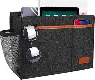 Sängfickor för sängförvaring | multifunktionell sängväska | Mugghållare för fåtölj - för fjärrkontroller böcker, surfplattor, mobiltelefoner, lägenhet sovsal, pensionärshem