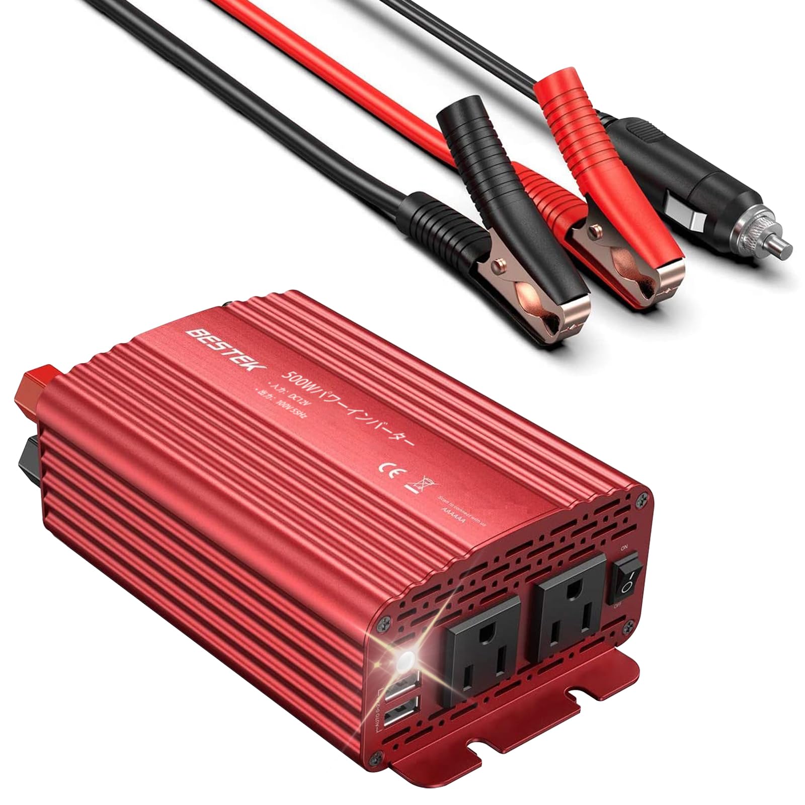 Amazon.co.jp: BESTEK インバーター シガーソケット コンセント 500W