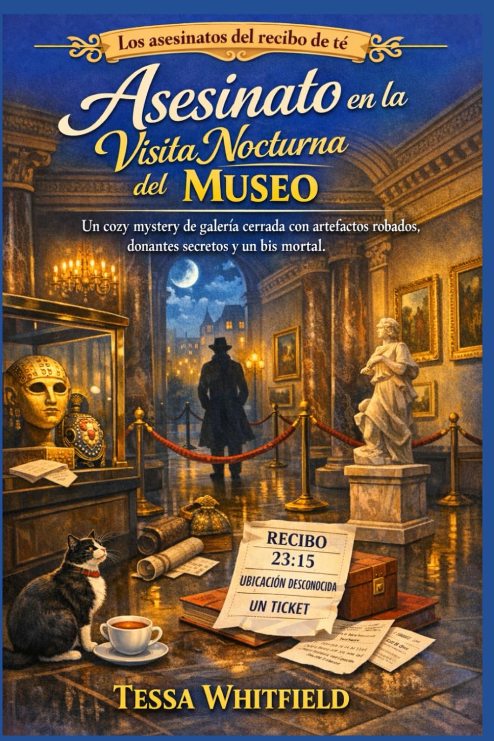 Asesinato en la Visita Nocturna del Museo: Un cozy mystery de galería cerrada con artefactos robados, donantes secretos y un bis mortal. (Los asesinatos del recibo de té.)