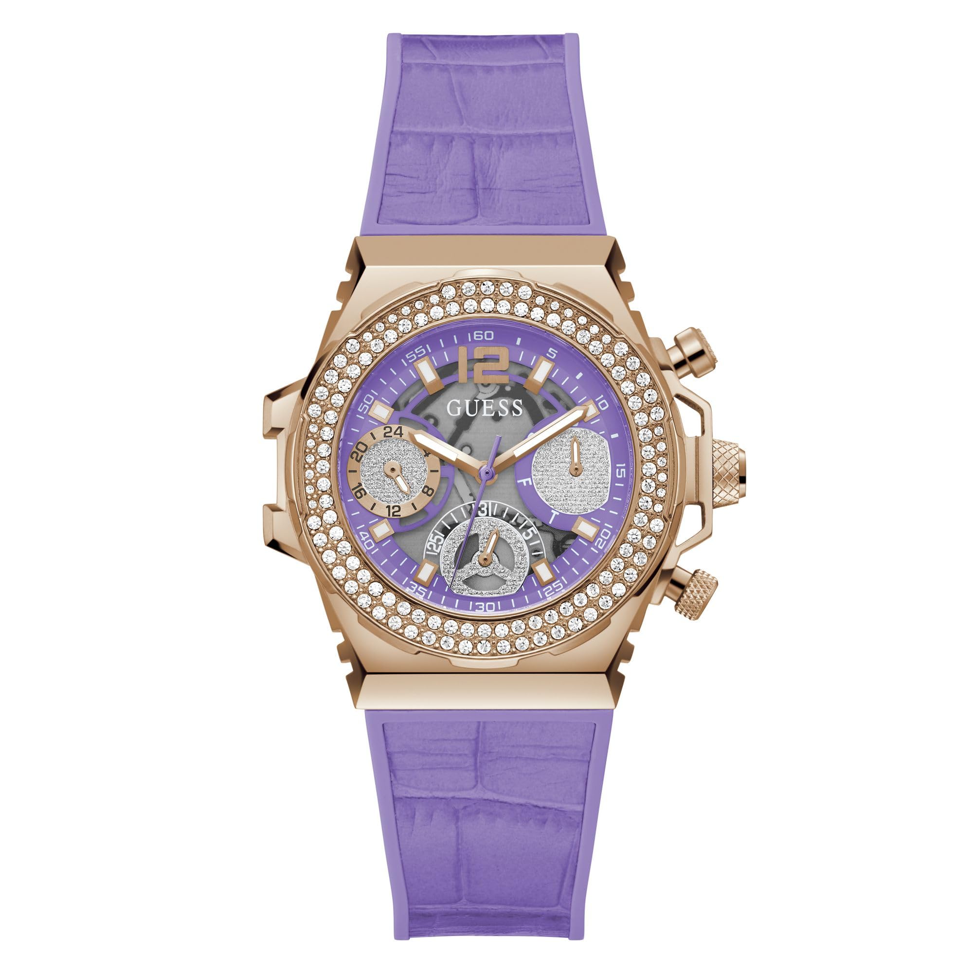 GUESS Analog Lavender Dial Womens Watch-GW0553L6 (B0CLJ269NV) Amazon Price History, Amazon Price Tracker