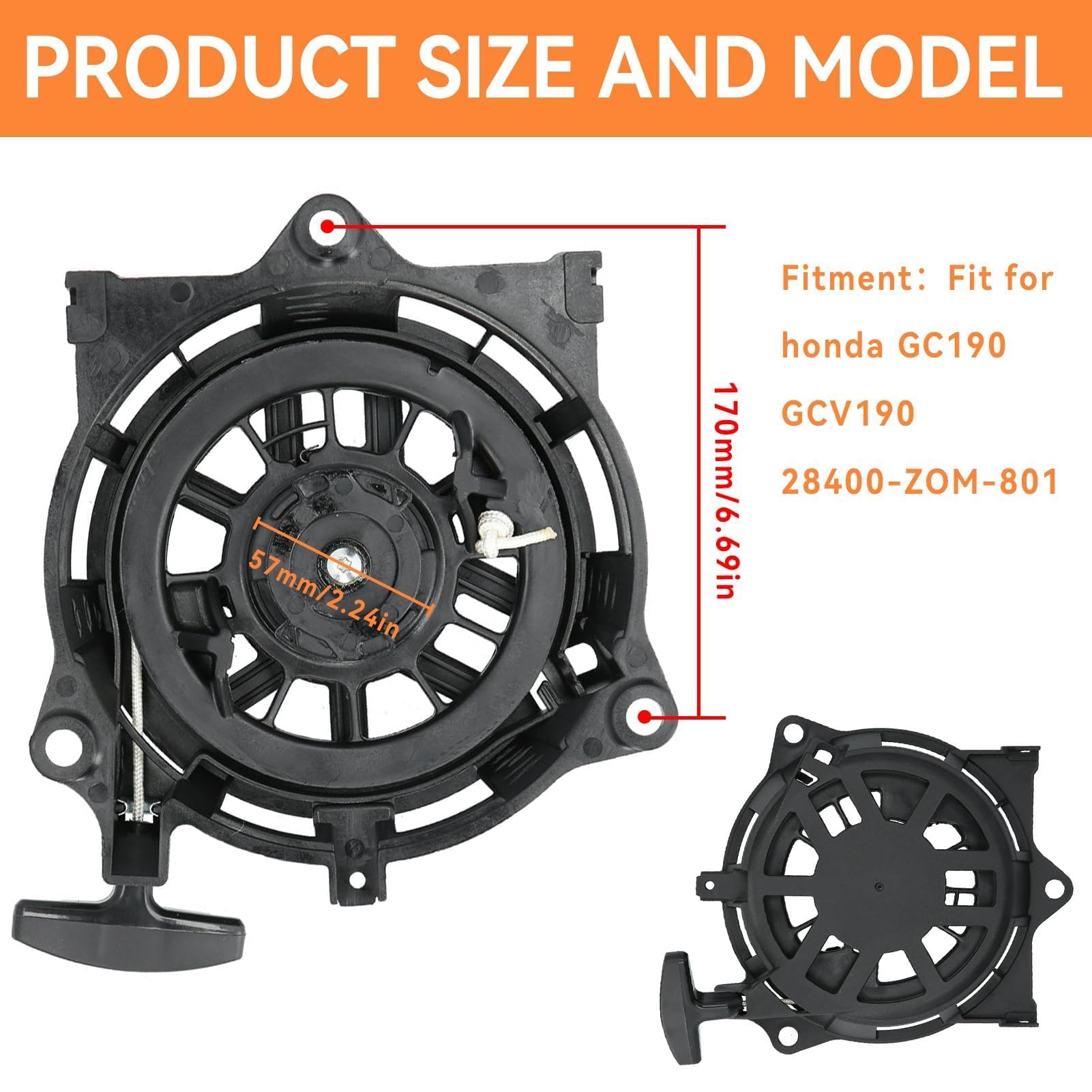 Kit Avviamento A Strappo Per Generatori GC135, GCV160, EN2000 - Con Easy Start - Foto 10