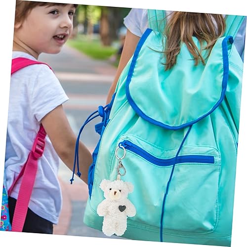 Miniatura 5 de NUOBESTY 2 llaveros de oso de peluche, llavero de oso de peluche, llavero de Aniaml para colgar, adorno de peluche para llaves de coche para niñas y