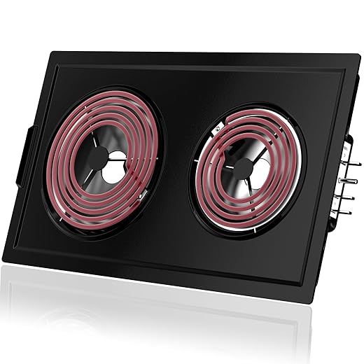 Upgraded JEA7000ADBA Coil Element Cartridge Compatible with Jenn Air Cooktop Replacement Parts A100 Jennair Cooktop Parts Whirlpool Electric Stove Range Cook top Burners Cartridge JEA7000ADB PS2162190