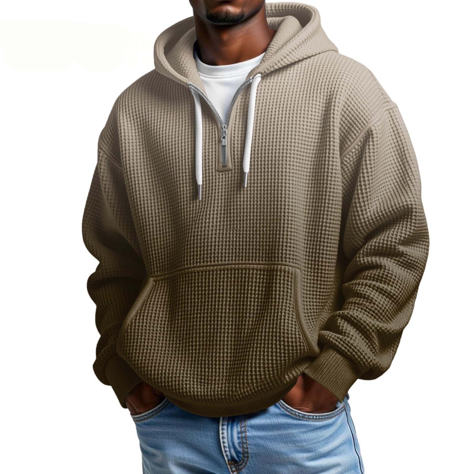 Chaqueta Verano Hombre Sudadera con Capucha Y Manga Larga Degradada para Sudaderas Chulas (Coffee, L) Chaquetas Camisas Entrenamiento Boxeo Ropa De Gym Jersey Corta Camiseta Ciclismo