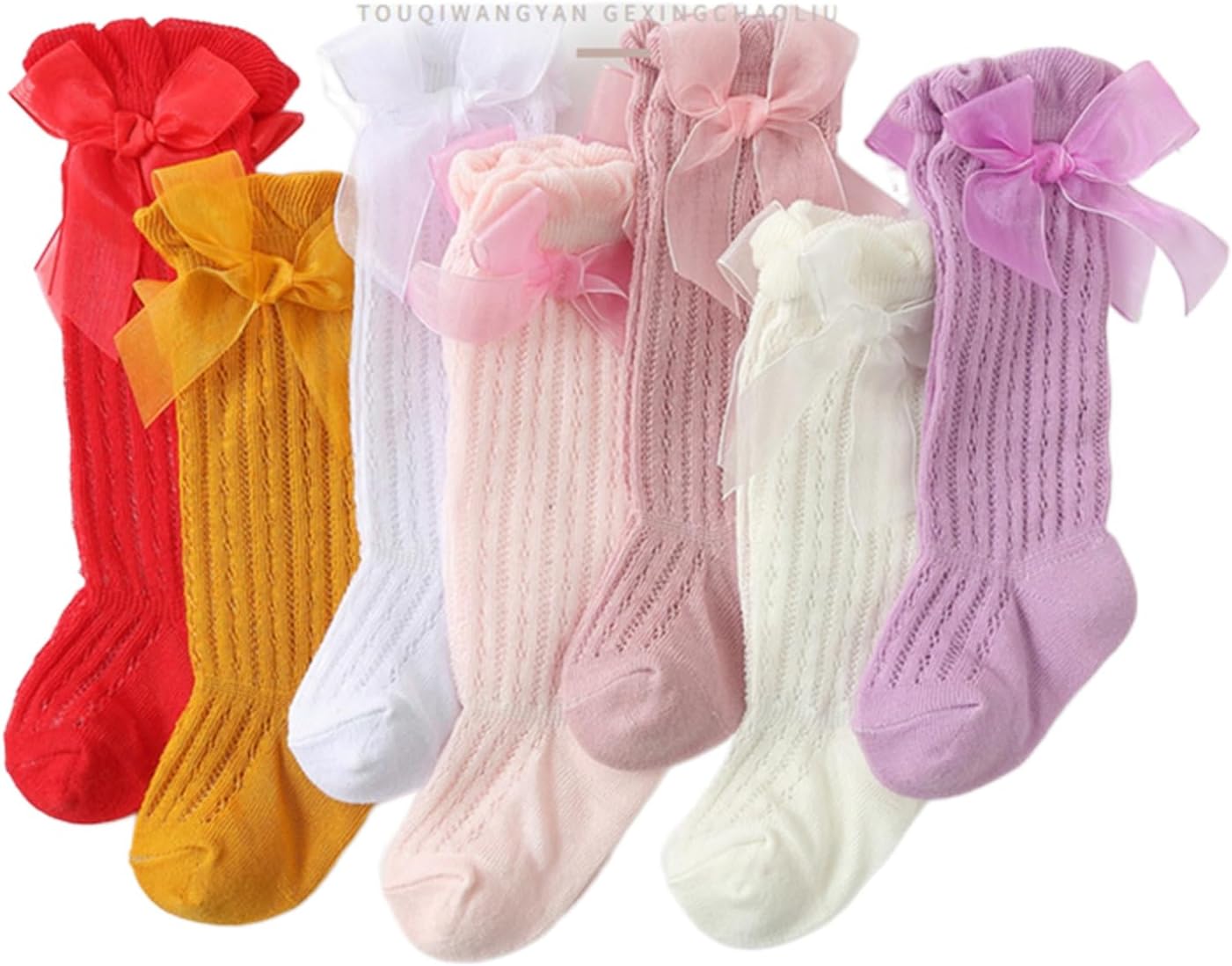 Infant Toddler Baby Girls’ Knee High Socks Bow-Stitched Knit Tube Long Socks Breathable Warm Stockings Infant Toddler Baby Girls’ Knee High Socks Bow-Stitched Knit Tube Long Socks Breathable Warm Stockings