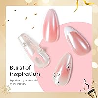 Vista 6 de Beetles Polvo de Uñas Cromado Blanco para Uñas de Gel, Polvo de Uñas Cromado Perlas, Polvo de Uñas con Efecto Espejo, Polvo de Uñas de Gel