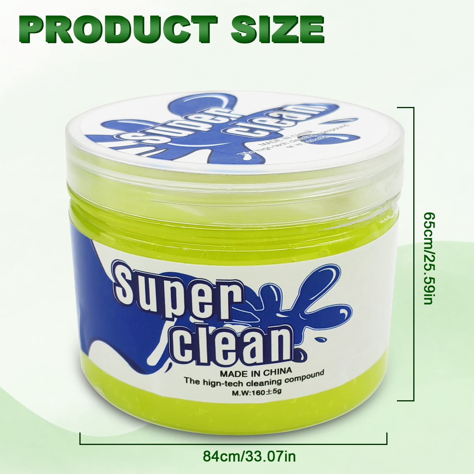 Car Cleaning Kit, Car Cleaning Gels, Universal Auto Detailing Tools Car Interior Cleaner Putty, Dust Cleaning Mud For PC Tablet Laptop Keyboard,Air Vents, Camera, Printers, Calculator, Yellow