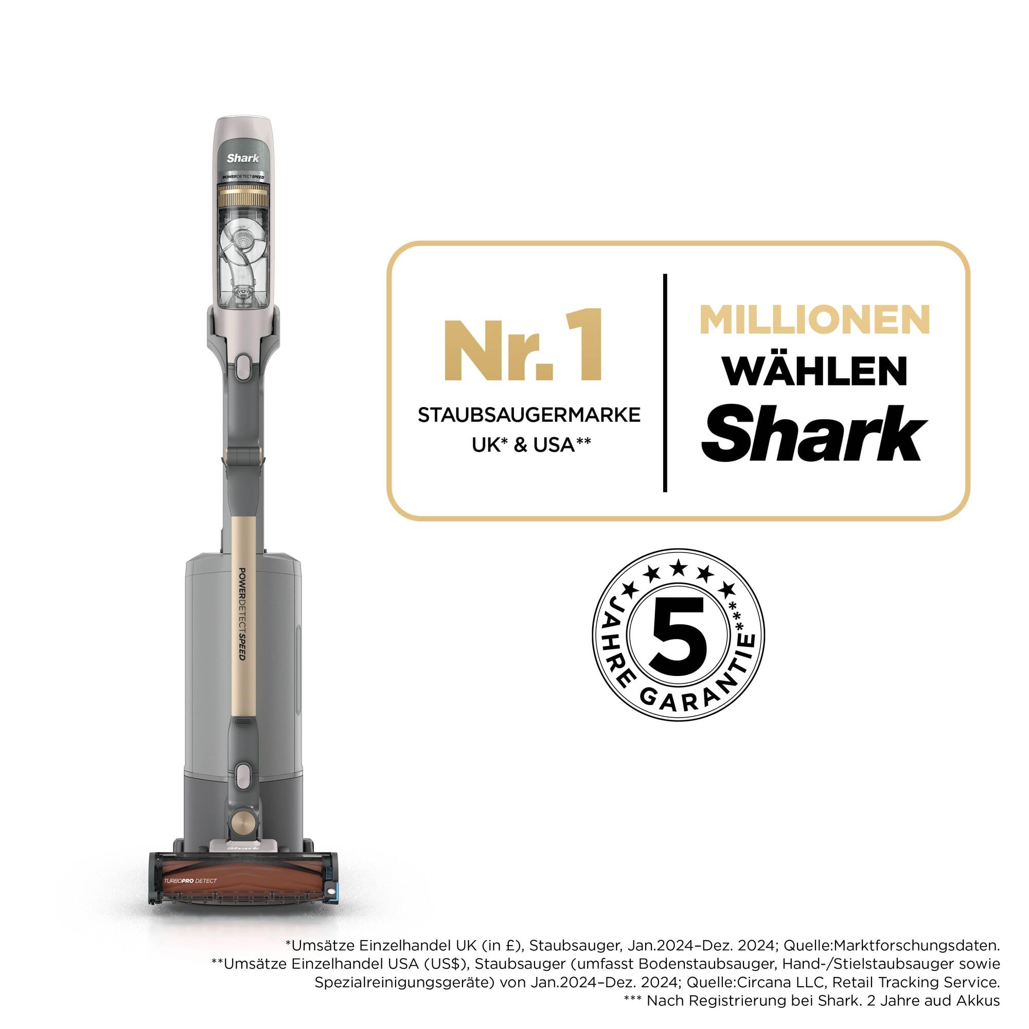 Shark Phoenix AED Luxe Akku-Staubsauger mit selbstentleerender Ladestation, HEPA-Filtration, Flexology-Wand, bis zu 60 Minuten Laufzeit, Reveal-Licht, Abnehmbarer Lithium-Ionen-Akku,IA3246EUTIV