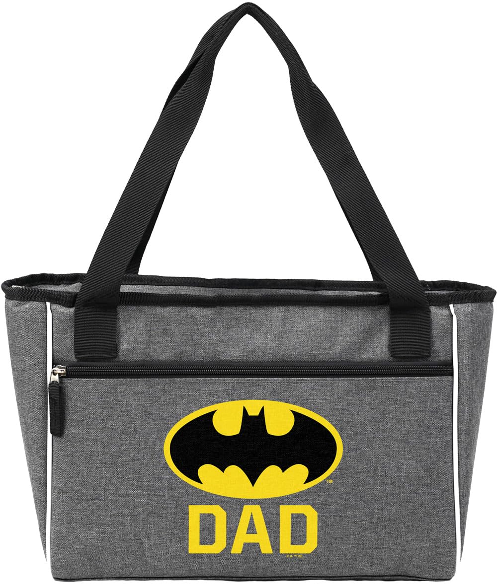 Popfunk DC Dad Collection Soft Sided Insulated Tote Cooler Bag, Lightweight, Thermal and Reusable for Grocery, Picnic