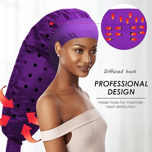 Miniatura 36 de Accesorio para secador de pelo, grande, negro, mejorado, suave, ajustable para secador de pelo de mano, secado rápido, ideal para el cuidado natural