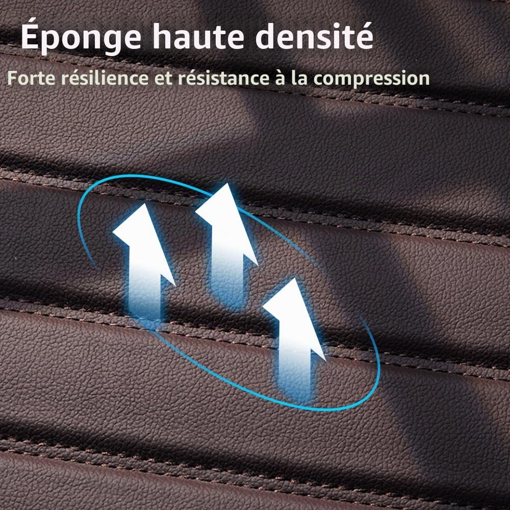 Tapis de Sol pour BMW 1/2/3/4/5 Series X1 X2 X3 X4 X5 X6 | Tapis auto sur mesure, Cuir synthétique luxe, antidérapant,Nettoyage facile, design premium & fixation sécurisée.