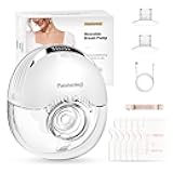Electric Breast Pump Hands Free - Wearable Breastfeeding Pump Wireless Breast Pump with Smart Display Portable Pump of 4 Modes &12 Levels Low Noise 19/21mm Flange