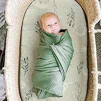 Vista 5 de GRSSDER Juego de sábanas bajeras elásticas ultra suaves 3 unidades, ajuste universal para moisés, cuna, cesta de moisés, colchón ovalado