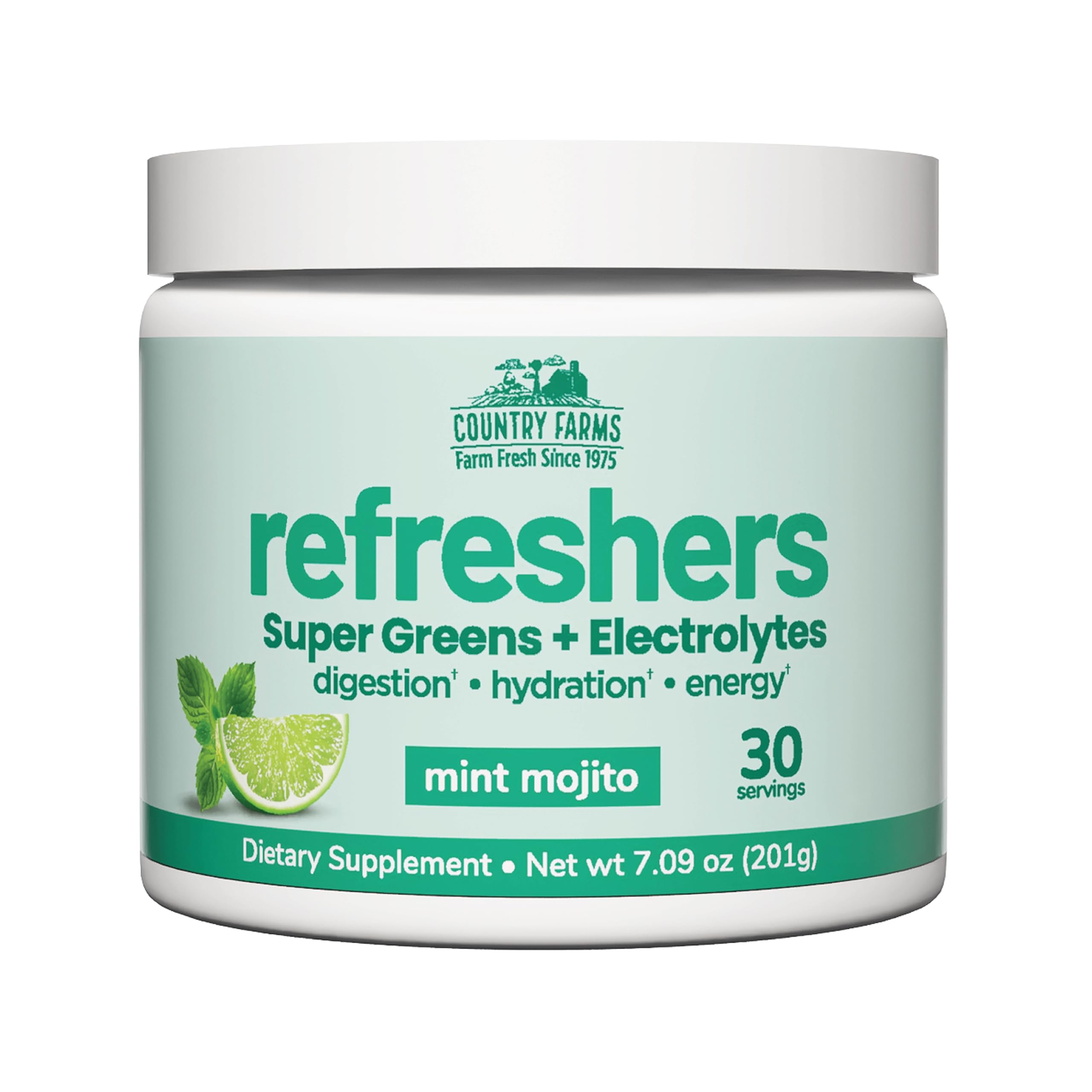 Country Farms Refreshers, Super Greens and Electrolytes, Essential Minerals and Superfoods, Hydration Support, Promotes Natural Energy, with Fiber, Passion Fruit, 30 Servings — Amazon image 8