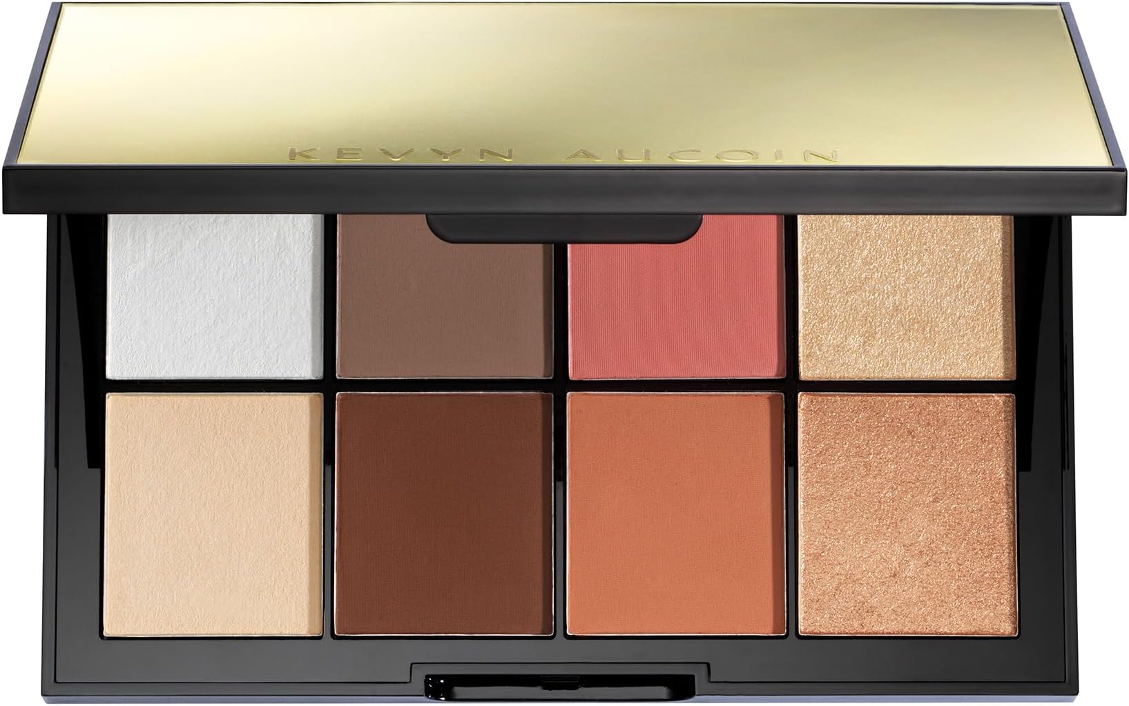 Kevyn Aucoin Sculpt and Define Contour Book: All-in-one makeup artist palette compact. Defines facial features. Eyes, cheekbone, nose & jawline. Highlighters to glow. All skin tones & shapes.
