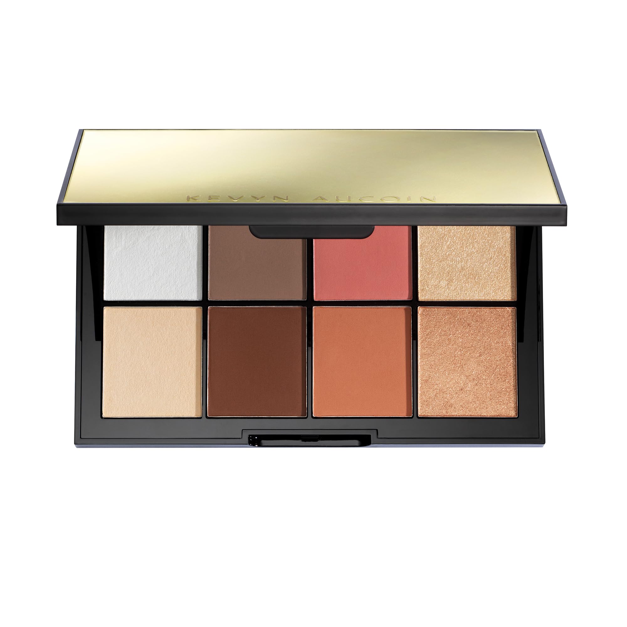 Kevyn Aucoin Sculpt and Define Contour Book: All-in-one makeup artist palette compact. Defines facial features. Eyes, cheekbone, nose & jawline. Highlighters to glow. All skin tones & shapes. VOLUME 4 1 Count (Pack of 1)