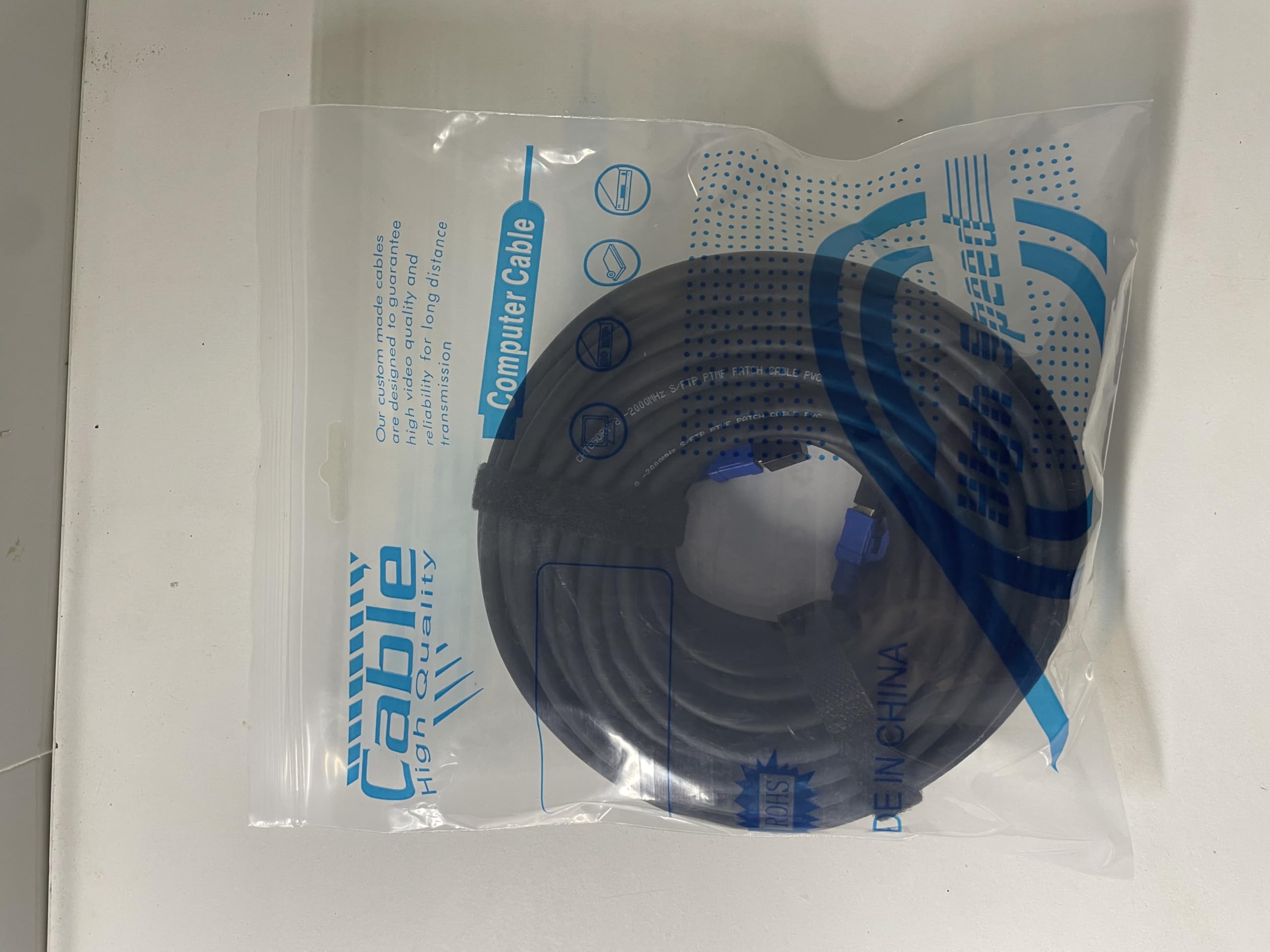 VOIETOLT Cable Ethernet Cat 6 para exteriores de 9 pies, cable Ether