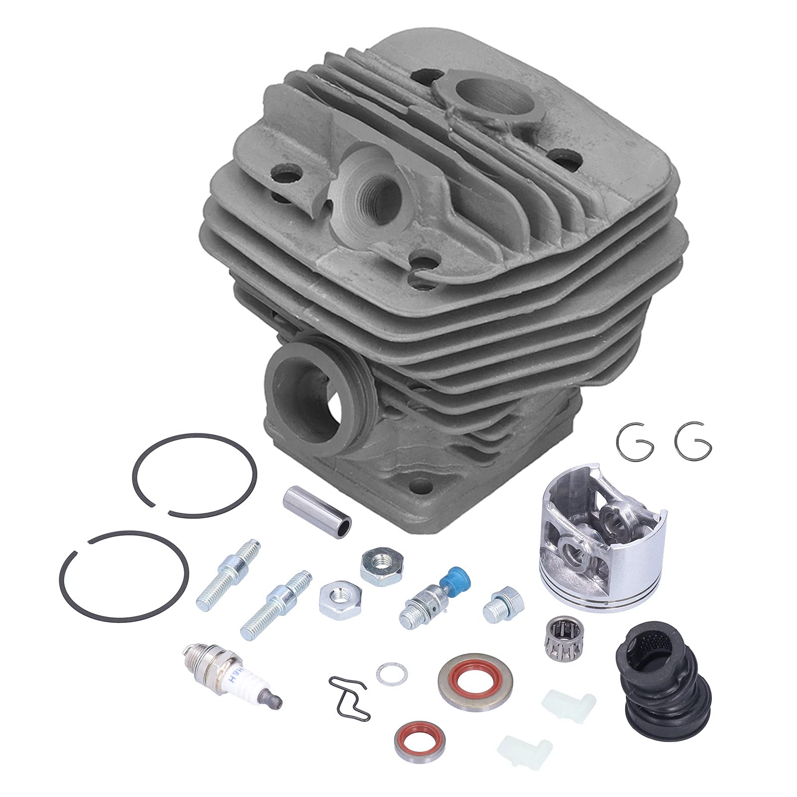 Acouto Zestaw Tłoka Cylindra 56mm z Kolektorem Dolotowym do Piły łańcuchowej MS660 066 Magnum wymień 1122 020 1211 część wymień 20 Wymiana Piły łańcuchowej 1122 1211 66 do łańcuchowej