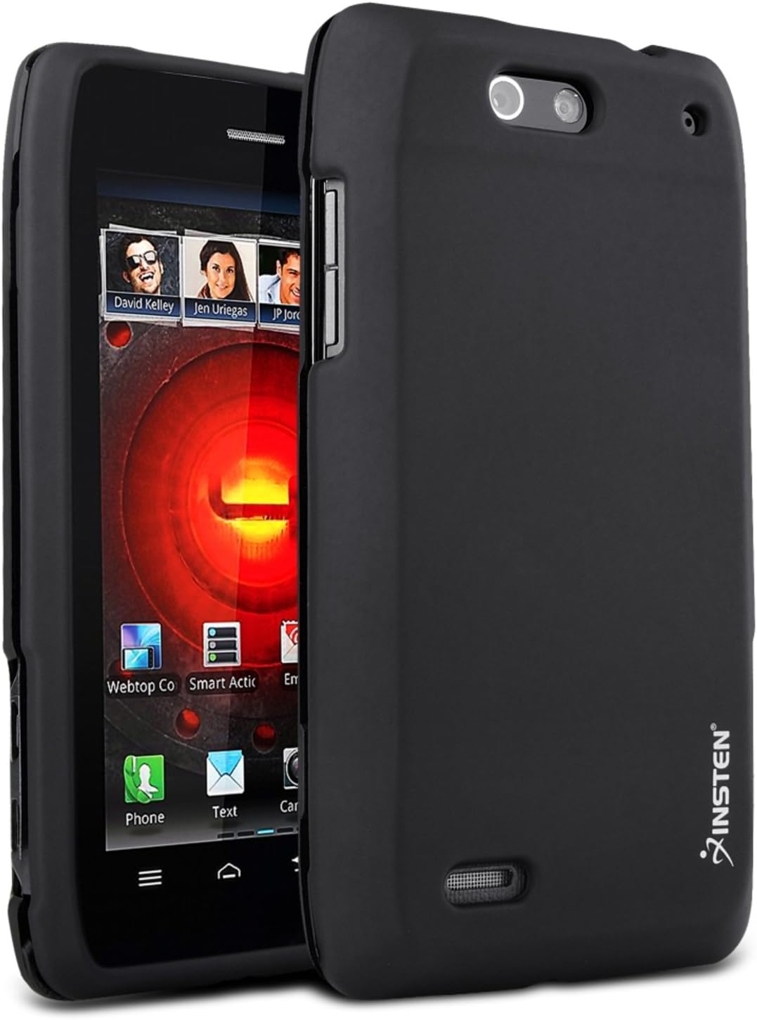 Generic Rubberized Protector Case for Motorola DROID 4 XT894 - Retail Packaging - Black