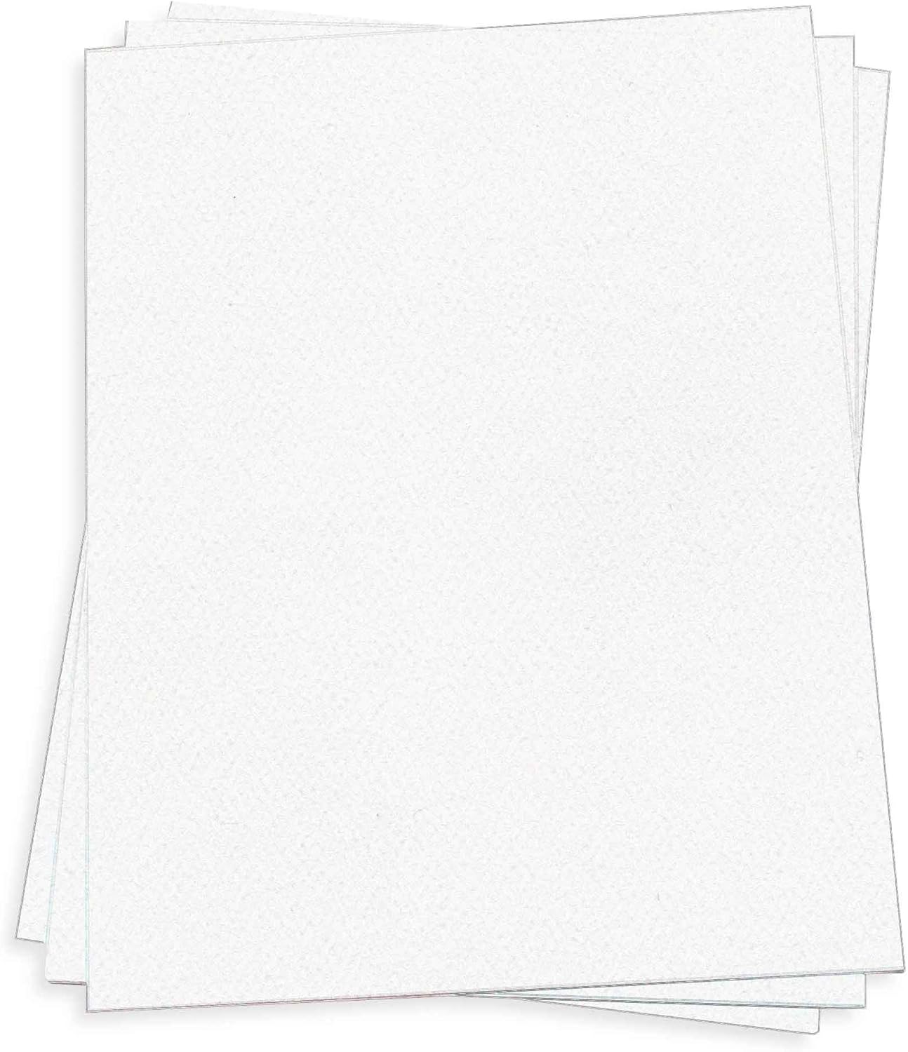 Pure White Card Stock - 11 x 17 LCI Felt 100lb Cover, 25 Pack