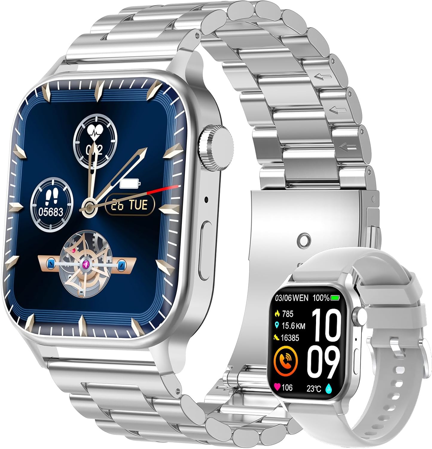 Homailida Smart Watch for Men with Answer/Make Calls, 1.85″ HD Display Fitness Tracker Watch, 100+Sp… Homailida Smart Watch for Men with Answer/Make Calls, 1.85″ HD Display Fitness Tracker Watch, 100+Sp…