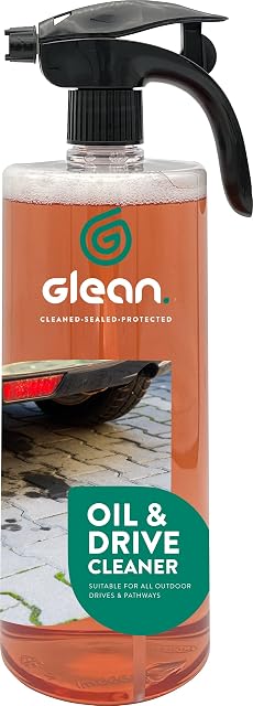 GLEAN Oil & Drive Cleaner - Removes Tough Oil Stains from Driveways & Patios - 1 Litre