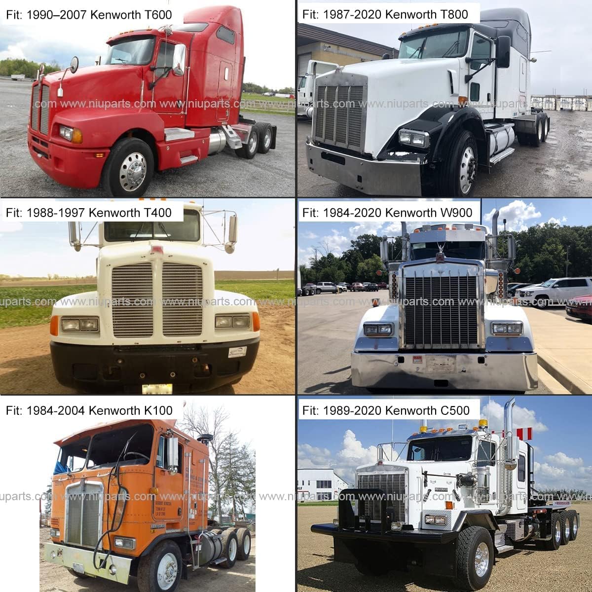 Headlight Housing Base with Wire Harness - Driver and Passenger Side - Compatible with Kenworth, Peterbilt, Western Star, Freightliner