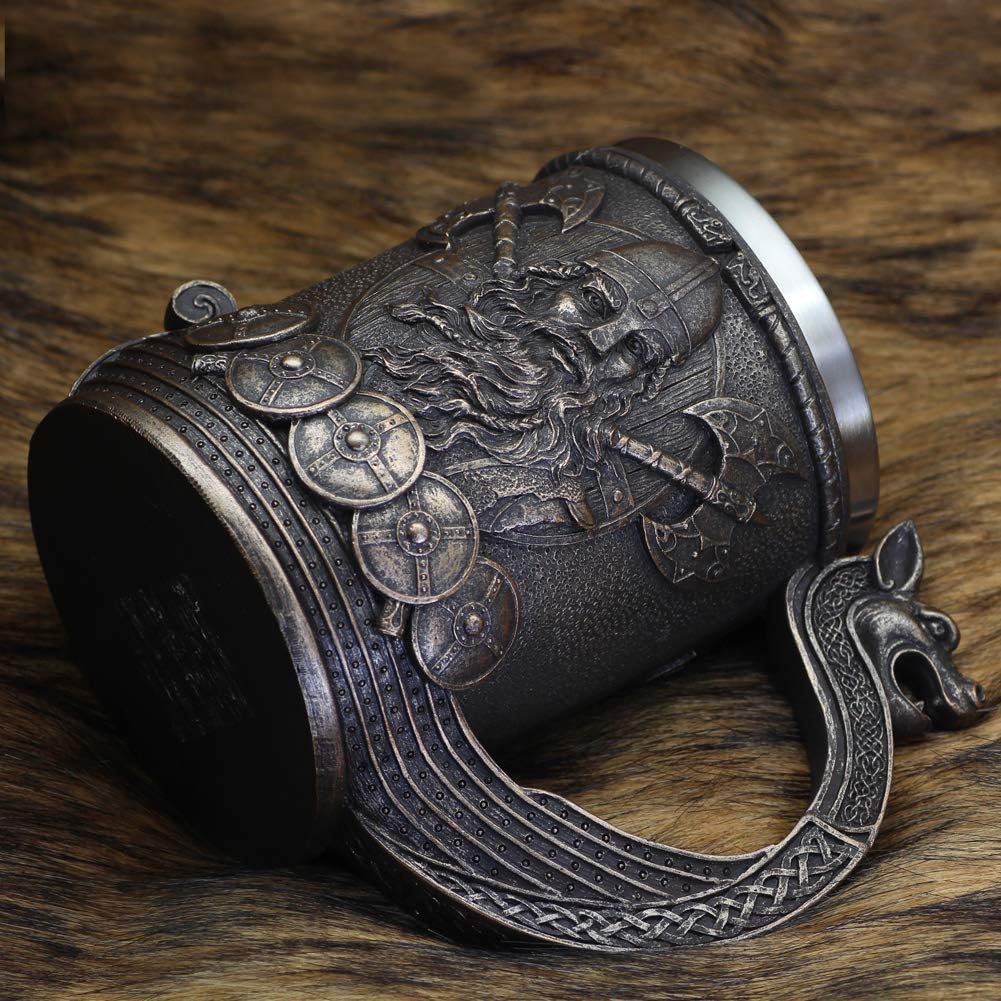 Stainless Steel Skull Mug Viking Drinking Cup Skeleton Resin Beer 41 712UWaNZzKL. AC SL1001