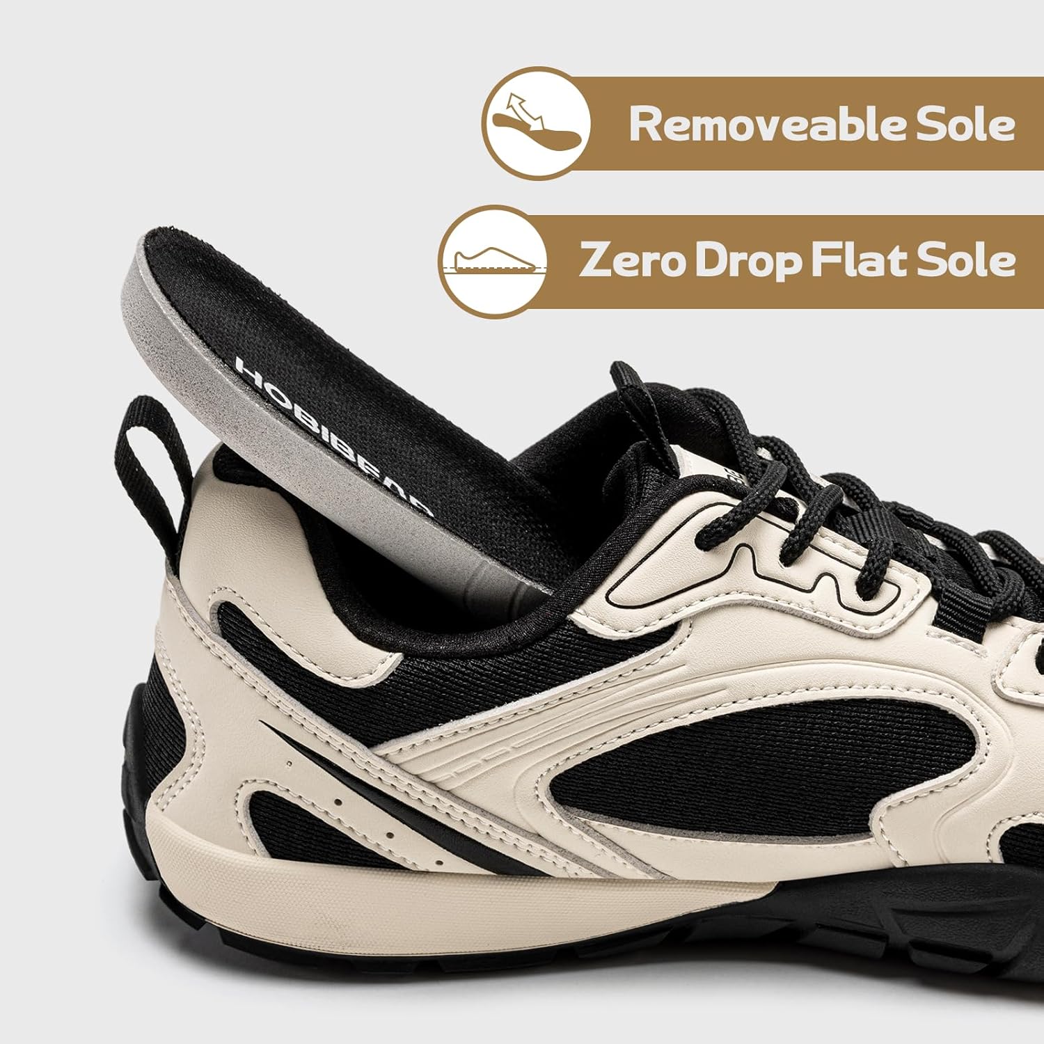 HOBIBEAR Womens Barefoot Shoes | Wide Toe Box | Comfortable Outdoor Sneaker