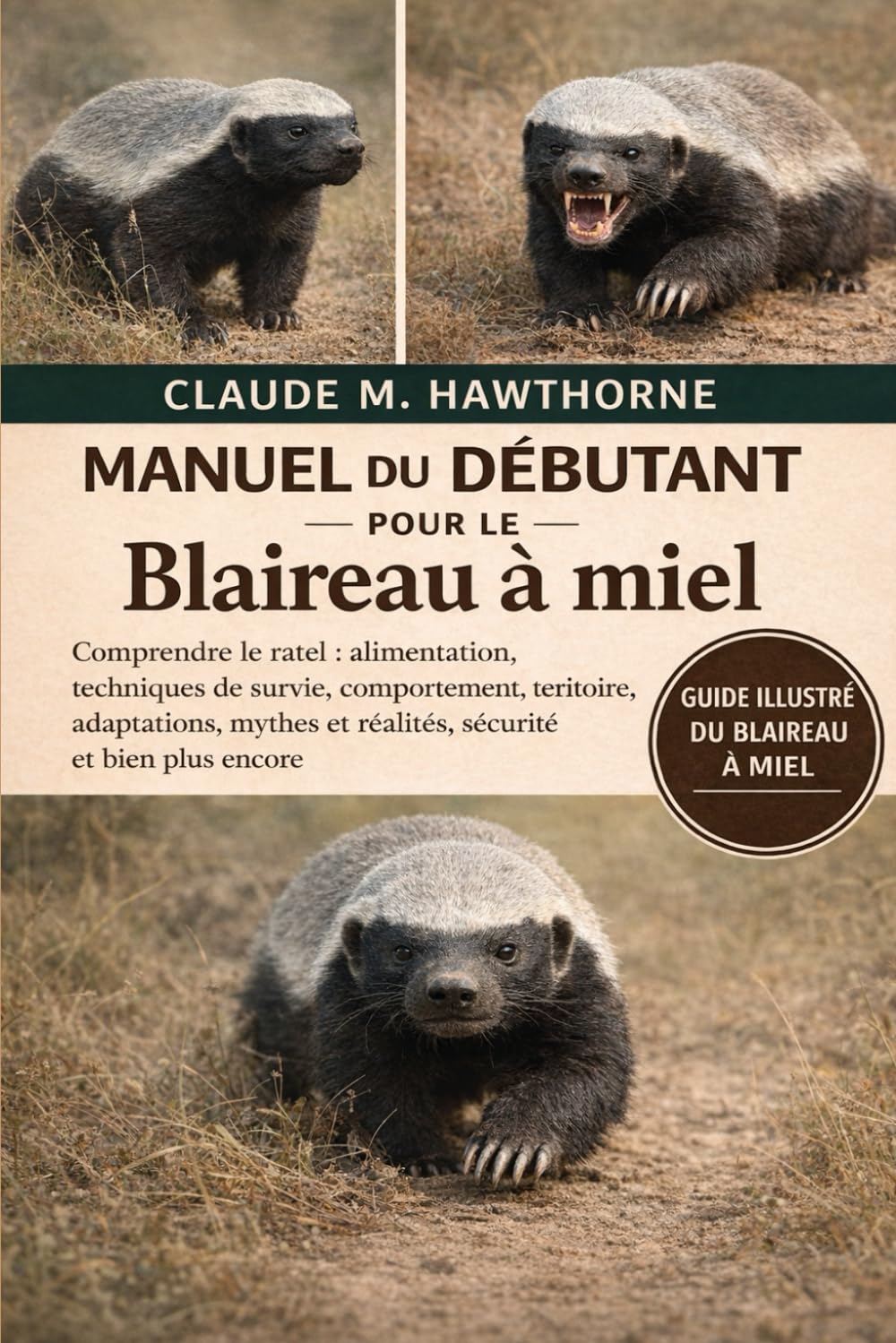 MANUEL DU DÉBUTANT POUR LE Blaireau à miel: Comprendre le ratel : alimentation, techniques de survie, comportement, territoire, adaptations, mythes et réalités, sécurité et bien plus encore