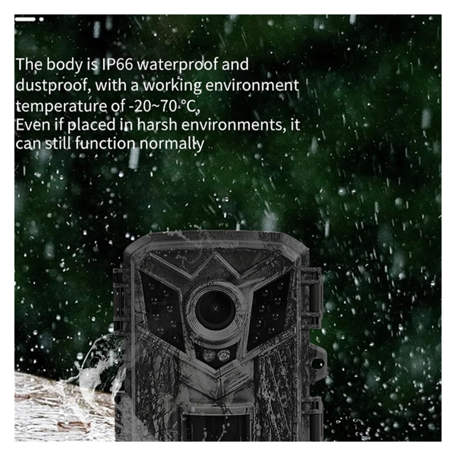 Cámara Vida Silvestre Videocámara De Cámara Caza Animales con Sensor Visión Nocturna Infrarroja For Exteriores HD Monitoreo Confiable Preciso