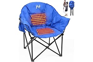 Oversized Heated Camping Chair, Patio Lounge Chairs
