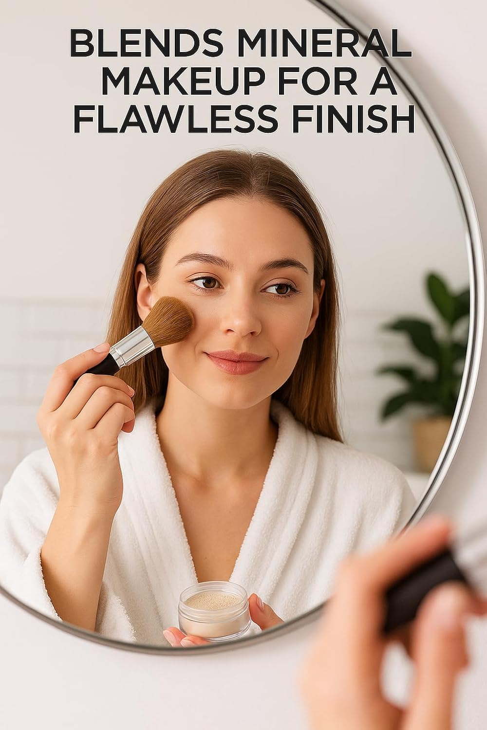 Luxury Essential Mineral Makeup Brush – Bare Soft Brush for Flawless Foundation, Powder & Bronzer Cruelty-Free & Professional Quality - Image 5