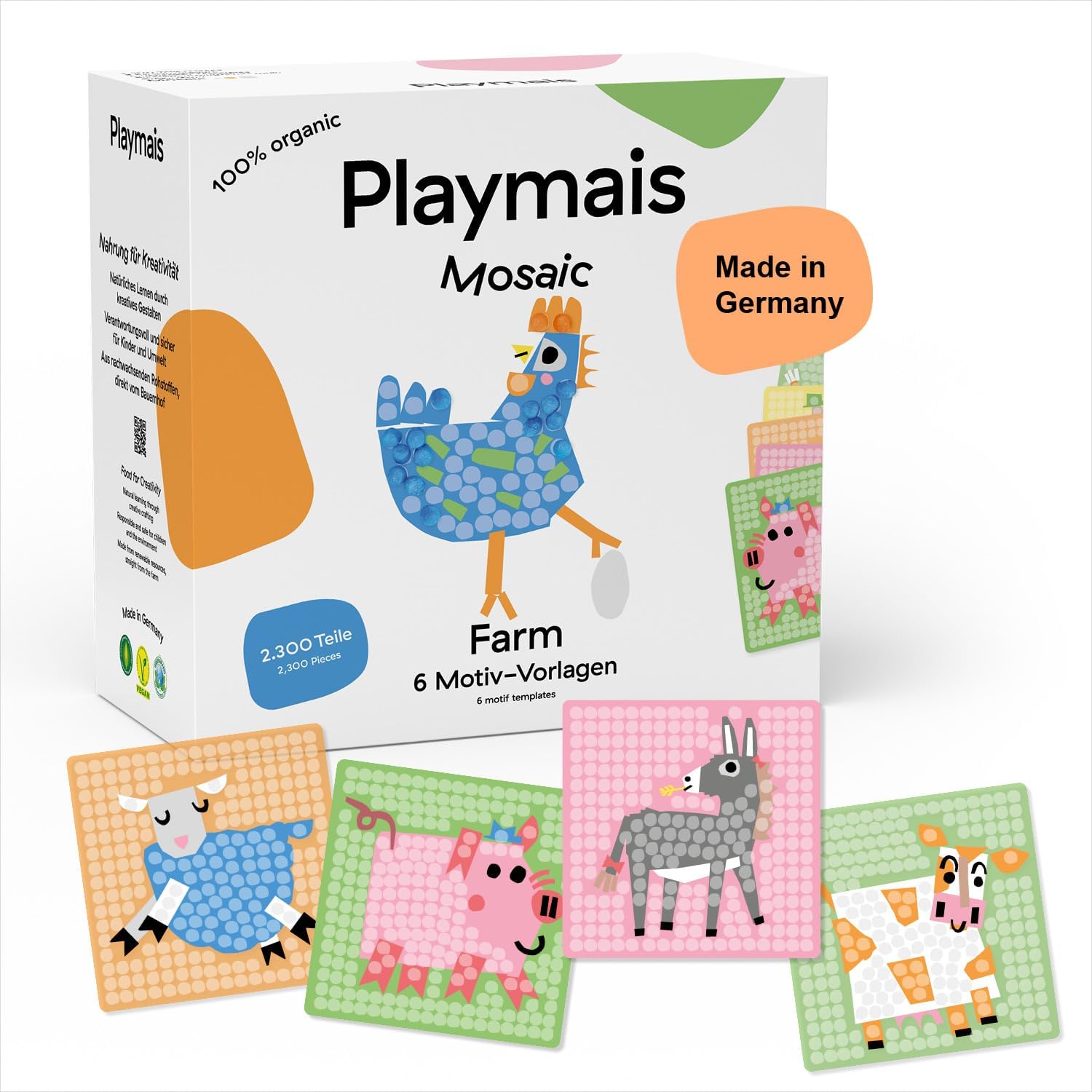 PlayMais Mosaic Farm 2300 Mosaic, 6 Cards