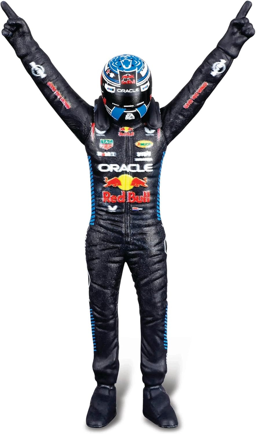 Bburago 1:24 Scale Race Formula Red Bull RB20 Diecast Vehicle with Figure 2024 Verstappen #1