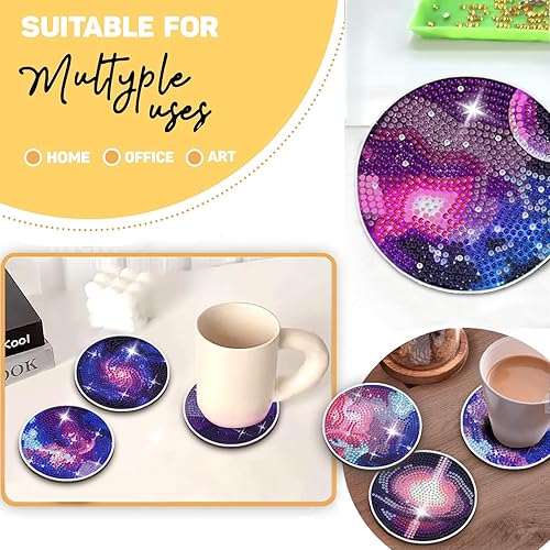 Miniatura 10 de 8 posavasos de pintura de diamantes  Posavasos de arte de diamante  Pintura de arte de diamante del tarot  Regalo perfecto para amantes del tarot,