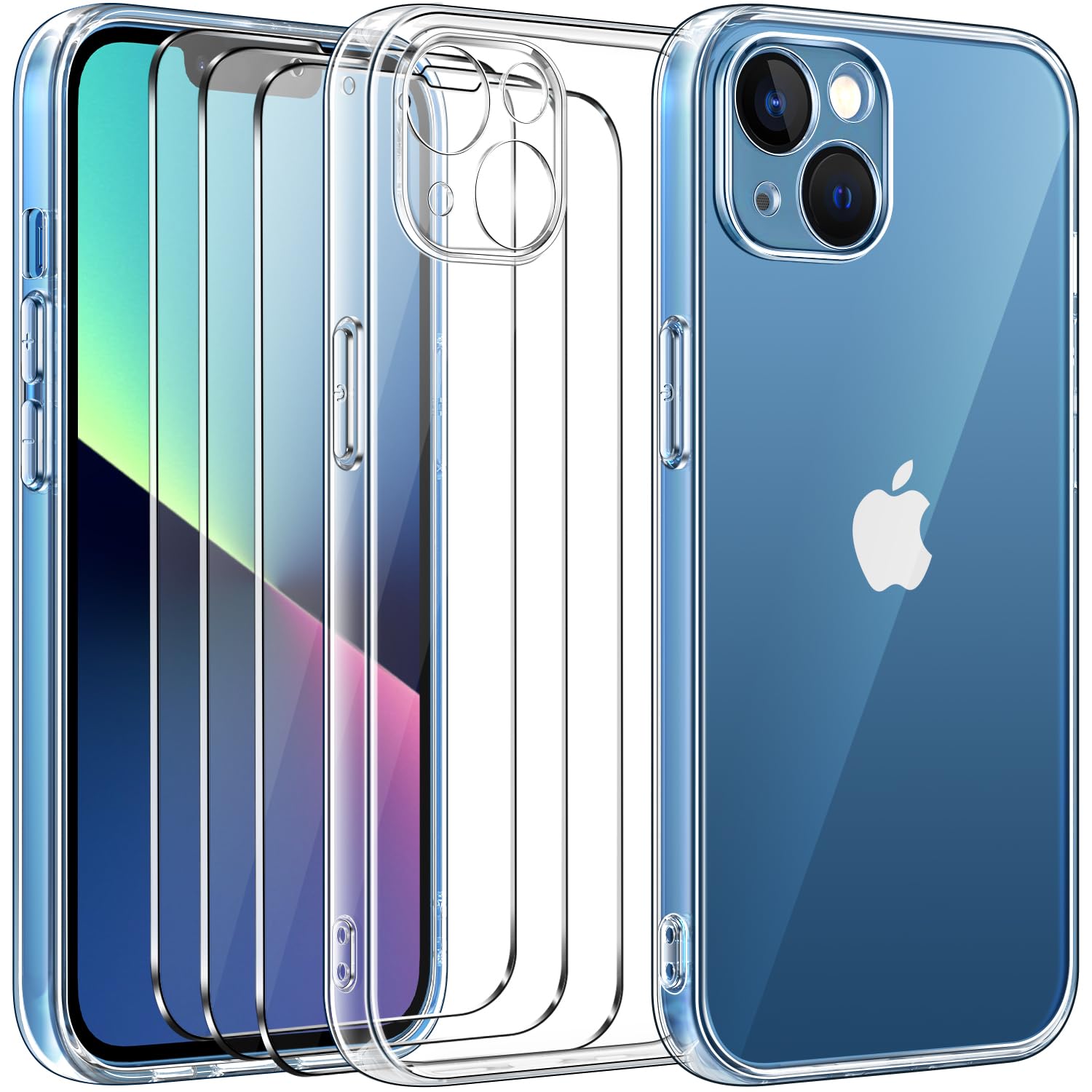 ivoler Clara Funda para iPhone 17, con 2 Piezas Cristal Templado, [Protección Militar] Anti-Amarillo Carcasa Antigolpes Bumper Case Cover - Transparente — view 132