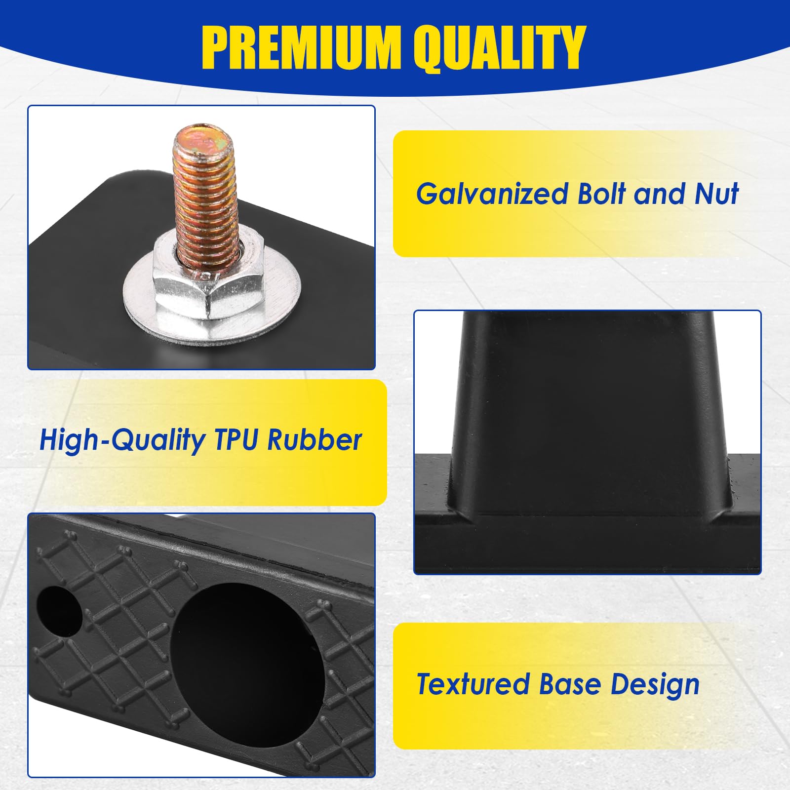 NATGAI 4 Pack Rubber Vibration Isolator Mini Split Rubber Mounts — Amazon image 3