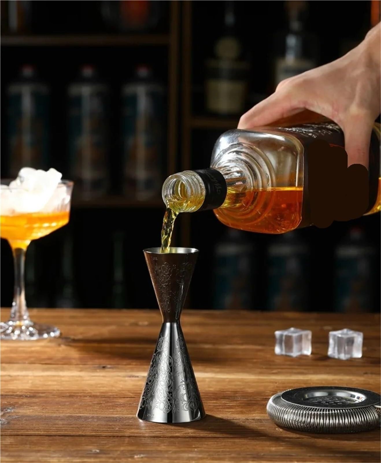 Cocktail Messbecher 30/60 Ml & 30/45 Ml Barwerkzeug Edelstahl | Silver 30 60ml