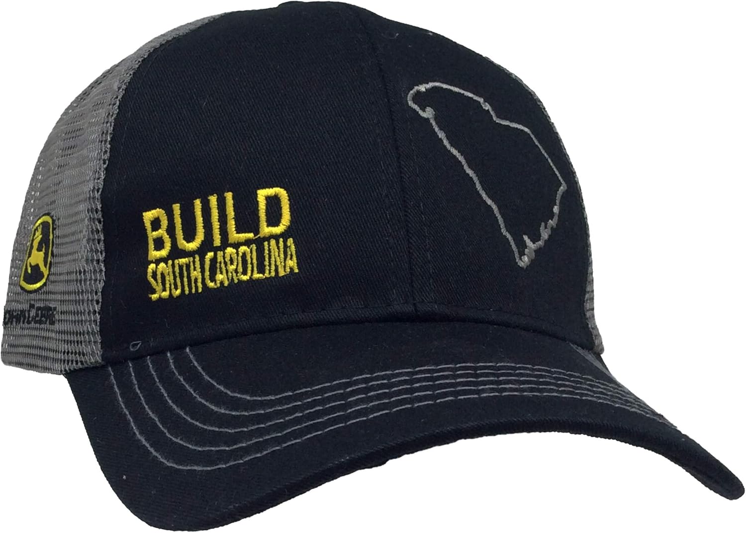 John Deere Build State Pride Cap-Black and Gray-South Carolina
