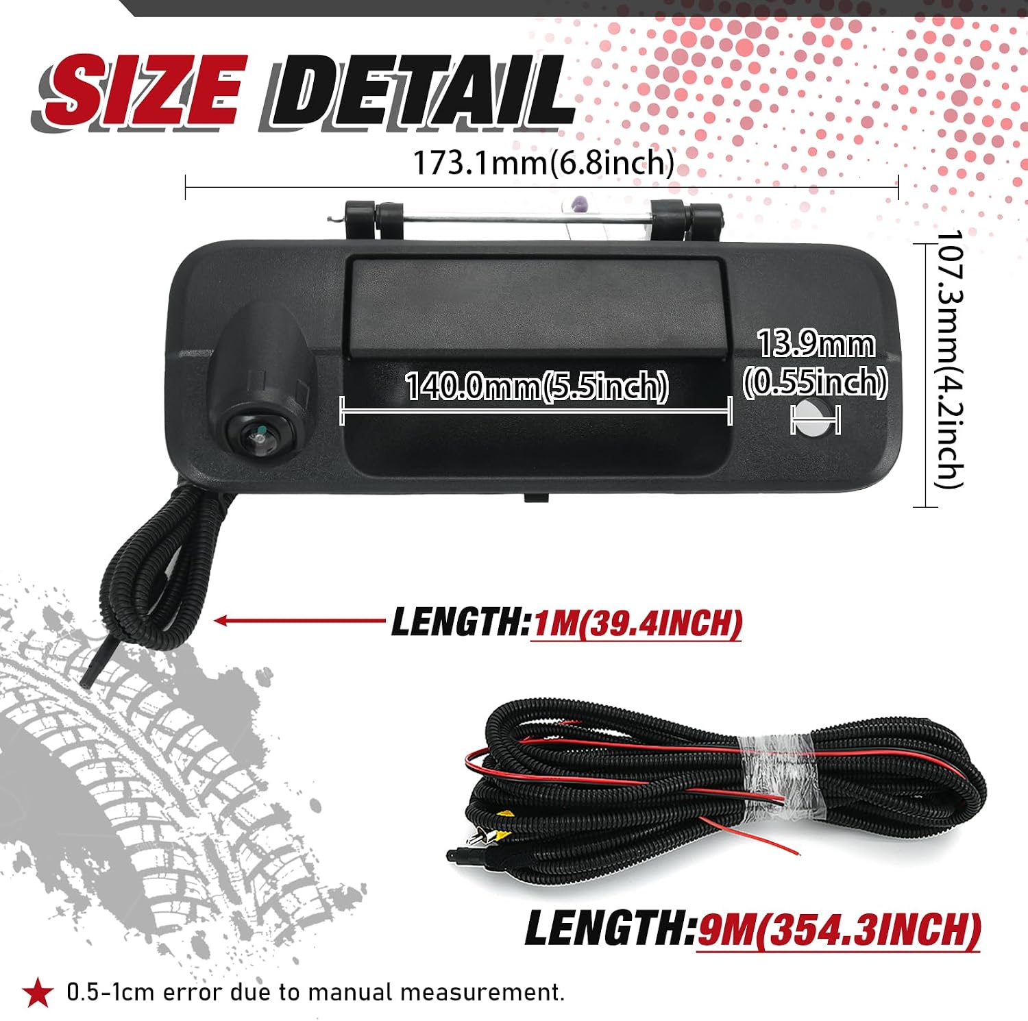 Rear Tailgate Handle w/Backup Camera for Toyota Tundra 2007-2013 69090-0C051 69090-0C050