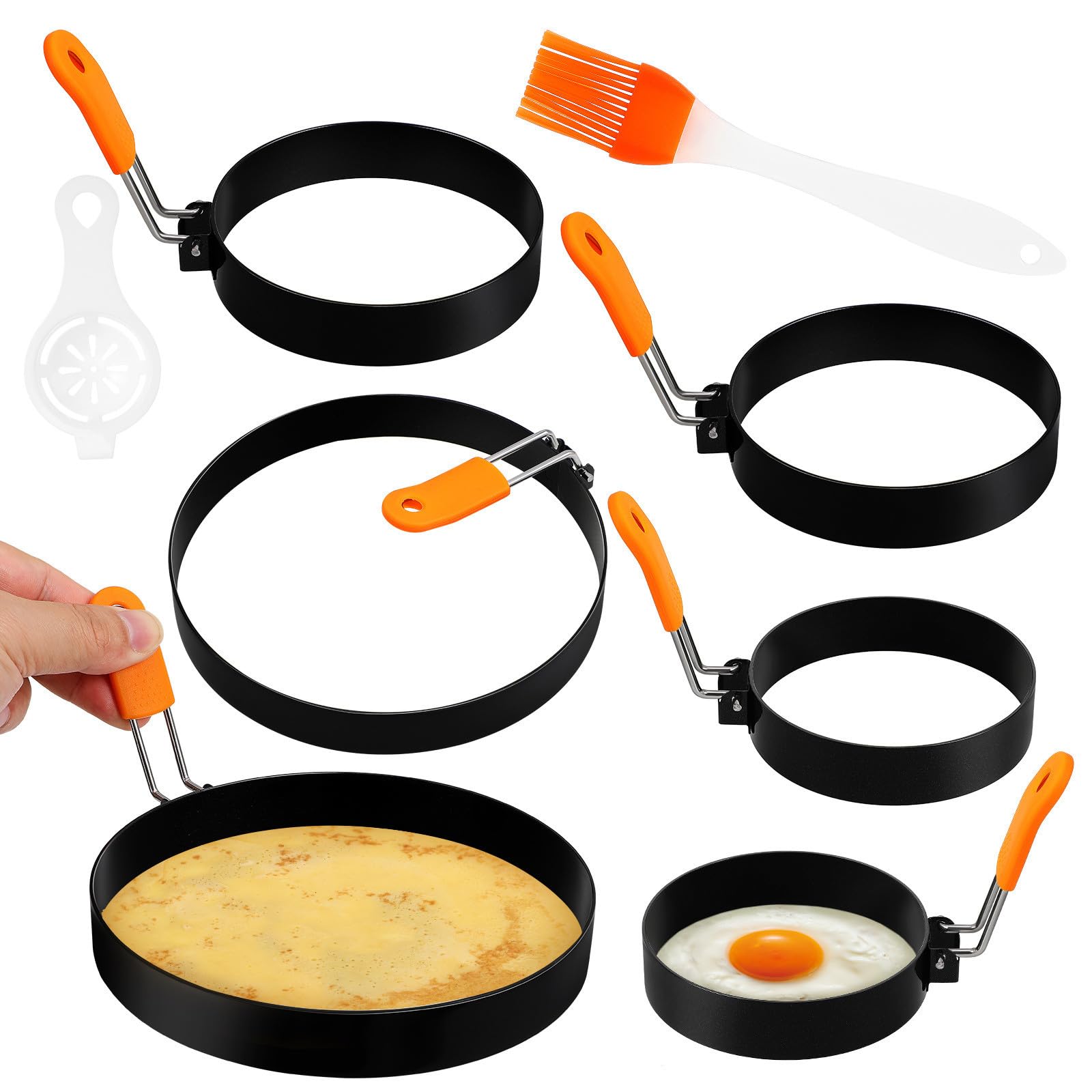 Moldes para huevos fritos DIYEAH de acero inoxidable para loncheras y desayunos en fiestas