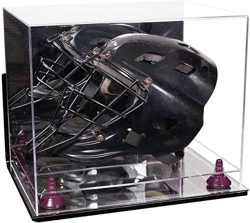 Miniatura 121 de vitrina de acrílico tamaño real casco fútbol americano.