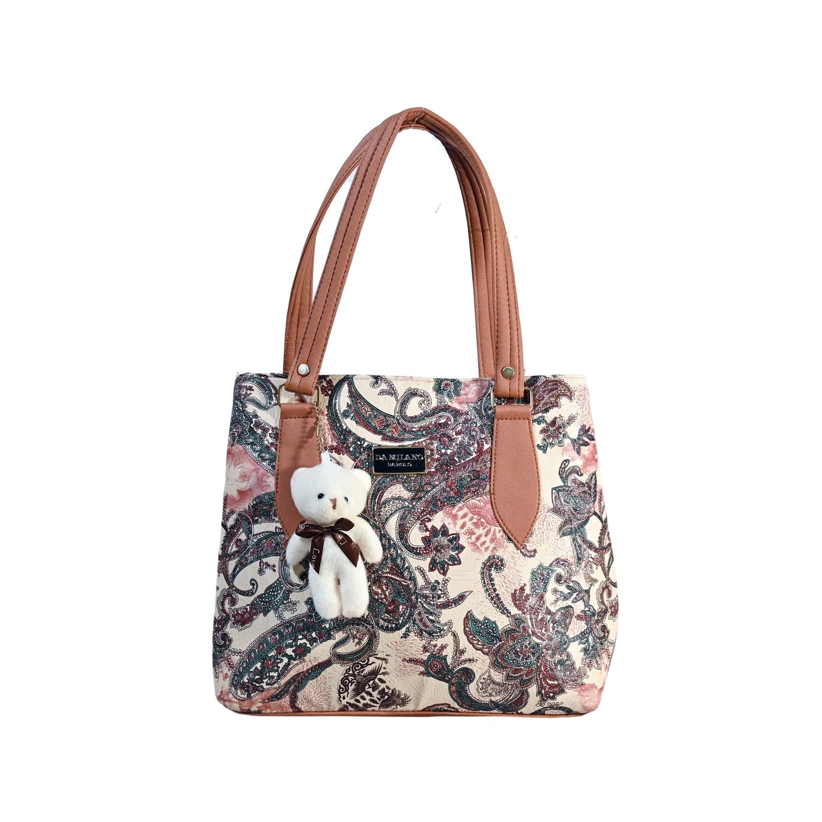 FASHIONCOAST Women Fashion Handbags Tote Purses Stylish Office Bag Ladies Travel Shoulder Bag Tote for College Girls (Wooden) (B0CK4S81R4) Amazon Price History, Amazon Price Tracker