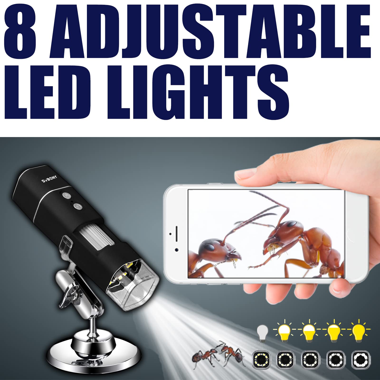 Amazon.com: SVBONY Microscopio digital USB SV606 50-1000x