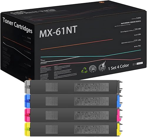 Miniatura 9 de MX-61NT - Cartucho de tóner compatible con impresoras Sharp MX-3570N MX-3570V MX-3571 MX-4050N MX-4050V MX-4051 MX-4070N MX-4070V MX-4071 MX-5050N