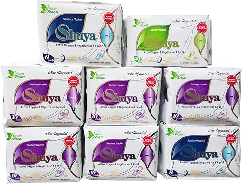 Miniatura 7 de SHUYA Almohadillas patentadas de aniones regulares y overnight y forros de bragas, embalaje combinado con regalo de prueba gratuito, aroma a hierbas