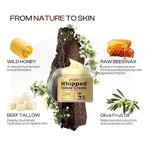 Miniatura 6 de Sarga de ternera para la piel Sarga orgánica alimentada con pasto y bálsamo de miel Bálsamo para piel de ternera batida - Hidratante facial de sebo