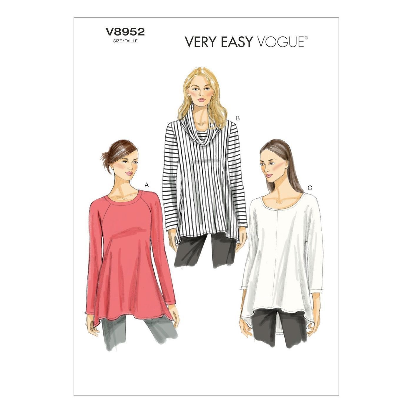 Vogue Patterns Sewing Pattern, Paper, Multi-Coloured, Y (XSM-SML-MED)